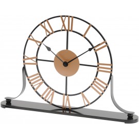 Round Skeletal Mantel Clock 
